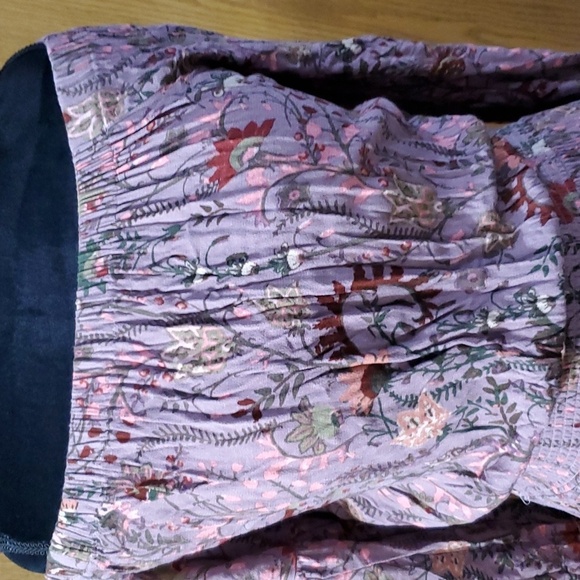 Free people purple off shoulder shorts jumper romper - Picture 2 of 6